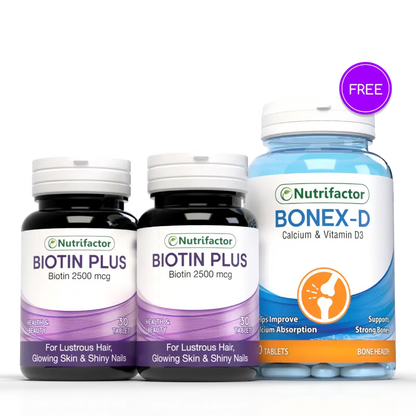 2 Biotin + Free Bonex-D Offer - Nutrifactor Women's Health