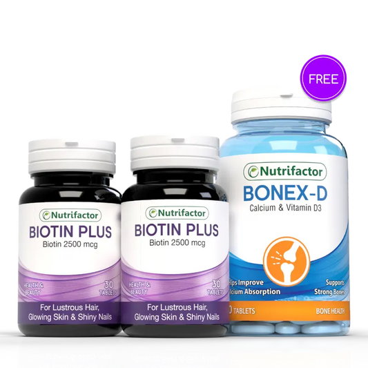 2 Biotin + Free Bonex-D Offer - Nutrifactor Women's Health