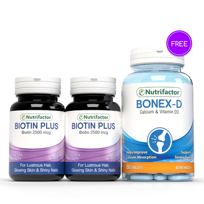2 Biotin + Free Bonex-D Offer - Nutrifactor Women's Health - Image 2
