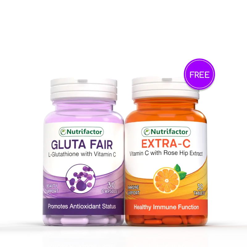 Gluta Fair + Extra-C Offer - Nutrifactor Women's Health