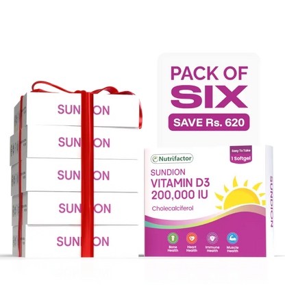 Sundion-200000 IU Vitamin D3 - Nutrifactor Bones & Joints - Image 2