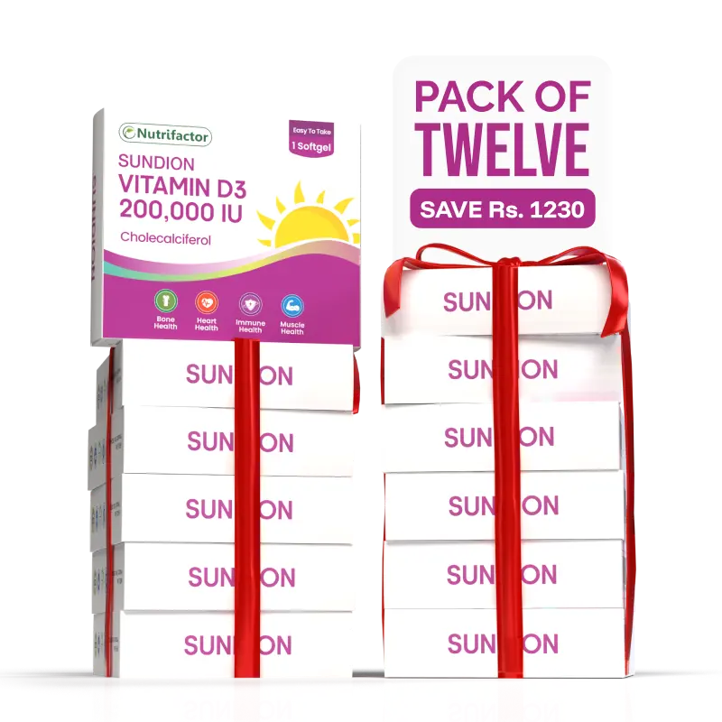 Sundion-200000 IU Vitamin D3 - Nutrifactor Bones & Joints - Image 3