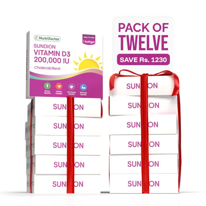 Sundion-200000 IU Vitamin D3 - Nutrifactor Bones & Joints - Image 3